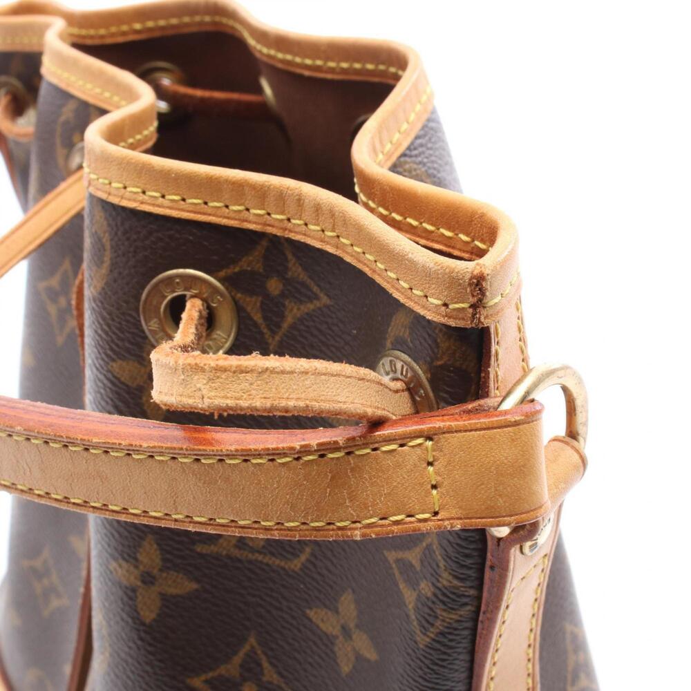 LOUIS VUITTON Authentic Brown Monogram Leather Noe Bag - Picture 8 of 11